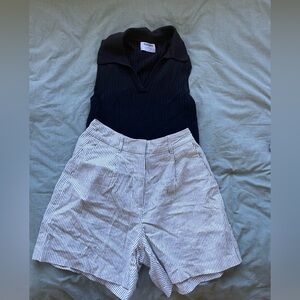 Old Navy Sweater Tank & Linen Short Set